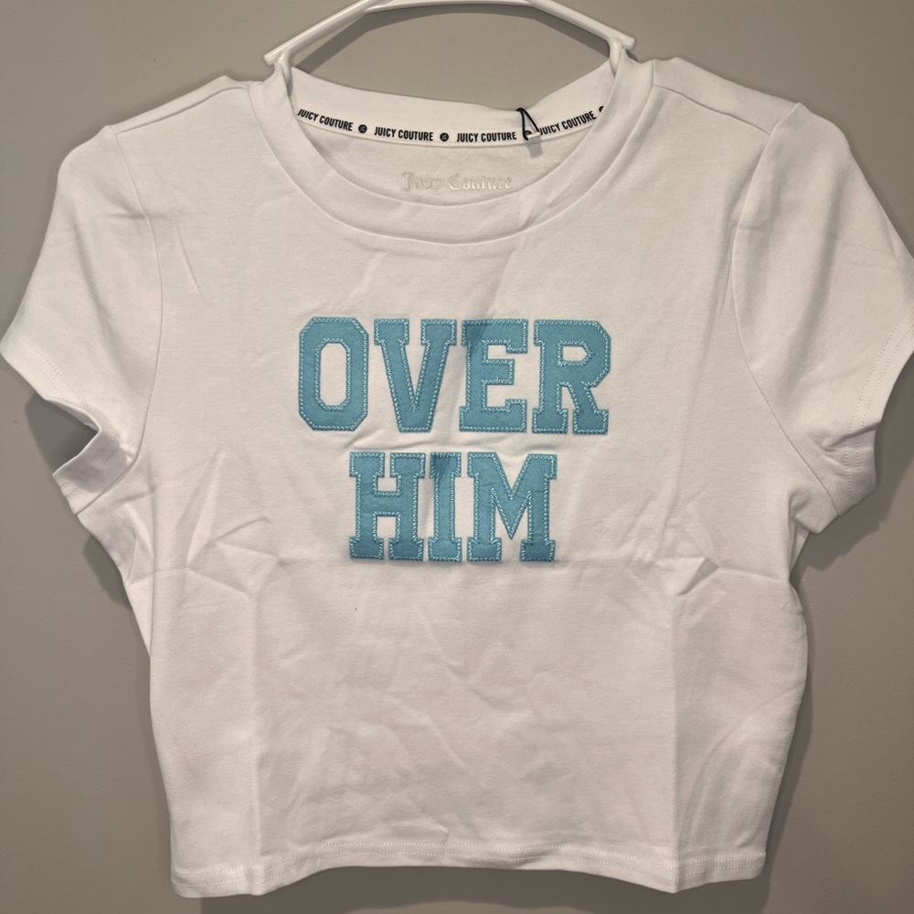 Juicy Couture OVER HIM BABY TEE - Size Medium